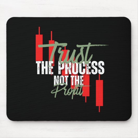 Handelsmotivation | Vertrauen | Selbstdisziplin Mousepad (Vorne)