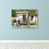 Handelspost Leinwanddruck (Insitu (Holzboden))