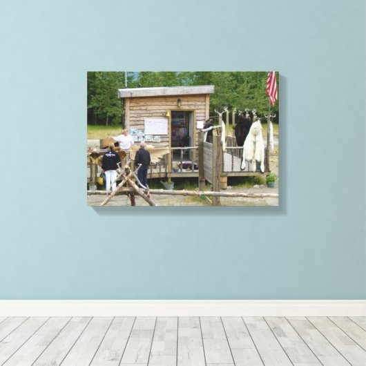 Handelspost Leinwanddruck (Insitu (Holzboden))