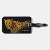 Handelsschauen mit einer prächtigen Geparden Gepäckanhänger (Rückseite horizontal)