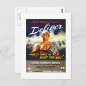 Handelsseamen Postkarte (Vorne/Hinten)