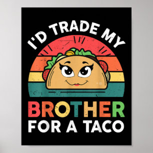 Handelsvertreter für Taco Cinco De Mayo Funny mexi Poster