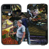 Handelsvertreter, Jerusalem Incipio iPhone Geldbeutel-Hülle (Folio Geöffnet)