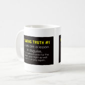 Handelswahrheiten und Hinweise zu Verlusten Kaffeetasse (Vorderseite Links)