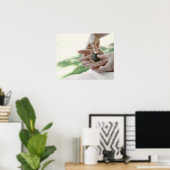 Händemassage mit heißen Steinen Poster (Heimbüro)