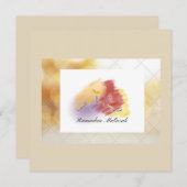 Handentworfene Ramadan-Mubarak-Karte (Vorne/Hinten)