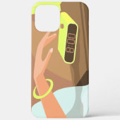 Händeschalten auf den Knopf Wecker-Schlummertaste Case-Mate iPhone Hülle (Rückseite)