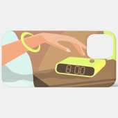 Händeschalten auf den Knopf Wecker-Schlummertaste Case-Mate iPhone Hülle (Rückseite / Rechts)
