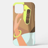 Händeschalten auf den Knopf Wecker-Schlummertaste Case-Mate iPhone Hülle (Rückseite)