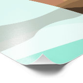 Händeschalten auf den Knopf Wecker-Schlummertaste Fotodruck (Ecke)