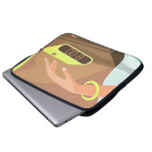 Händeschalten auf den Knopf Wecker-Schlummertaste Laptopschutzhülle (Vorne Knopf)