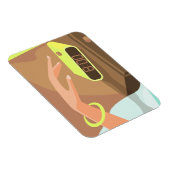 Händeschalten auf den Knopf Wecker-Schlummertaste Magnet (Rechte Seite)
