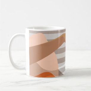 Händeschalten der Frauen auf den Knopf für den Wec Kaffeetasse