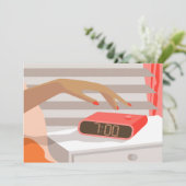 Händeschalten der Frauen auf den Knopf für den Wec Save The Date (Stehend Vorderseite)