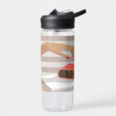 Händeschalten der Frauen auf den Knopf für den Wec Trinkflasche (Links)