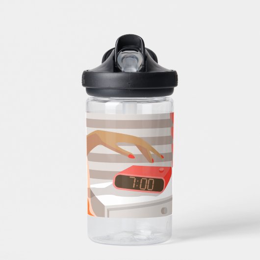 Händeschalten der Frauen auf den Knopf für den Wec Trinkflasche (Vorne)