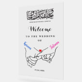 Händeschalter Nikah Begrüßungsschild Akryllisch Acrylschild (Winkel)