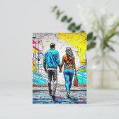 Händeschalter |Vermissten Sie Postkarte (Stehend Vorderseite)