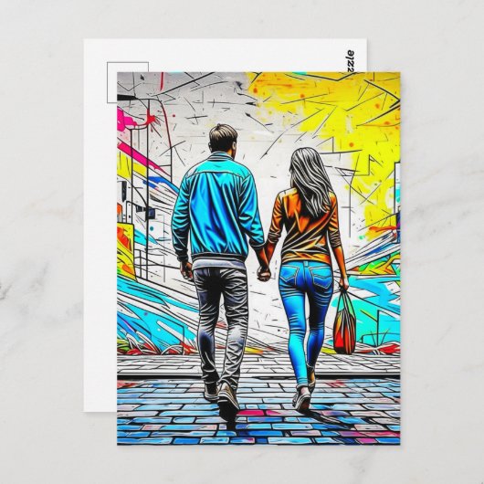 Händeschalter |Vermissten Sie Postkarte (Vorne/Hinten)