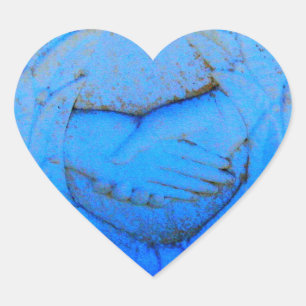 Händeschild Herz-Aufkleber