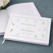 Händeschild Weiße und Grüne Hochzeit