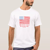 Händeschleife für die Amerikanische Flagge - Wiede T-Shirt (Vorderseite)