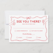 Händeschleife RSVP Karte (Vorderseite)