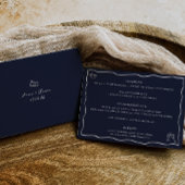 Händeschleifenkarte für die Hochzeitsdetails Einladung