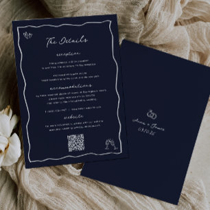 Händeschleifenkarte für die Hochzeitsdetails Einladung