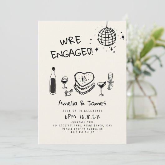 Händeschlittenhochzeit Einladung (Stehend Vorderseite)