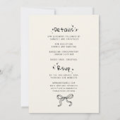 Händeschlittenhochzeit Einladung (Rückseite)