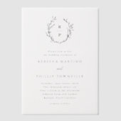 Händeschlittenkraut Pergament Einladungen (Vorderseite)