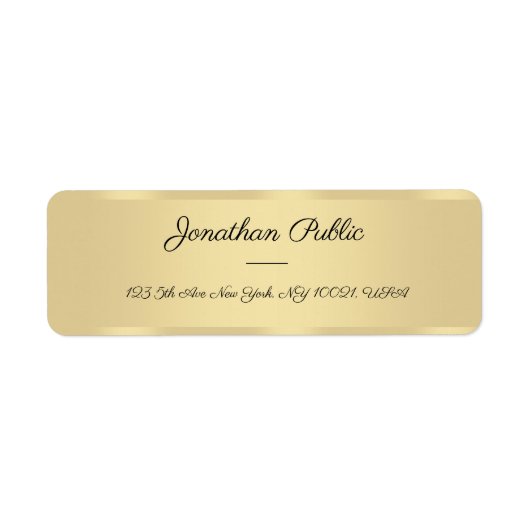 Handeschreiben von Skripttext-Imitaten Gold-Templa (Vorne)