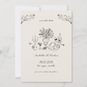 Händeschribble-Handschrift Save The Date (Vorderseite)