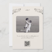 Händeschribble-Handschrift Save The Date (Rückseite)