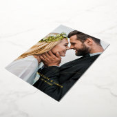 Händeschriebene Hochzeit Dankeschön Overlay Folieneinladung (Gedreht)