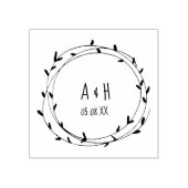 Händeschriebene Wedelschrift Gummistempel (Prägung)