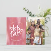 Händeschriebenes Foto Liebe Valentinstag Karte (Stehend Vorderseite)