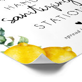 Händewaschanlagen Poster (Ecke)