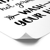 Händewaschen - Bade Art Poster (Ecke)