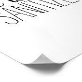 Händewaschen ist eine kluge Sanitize Angebot Poster (Ecke)