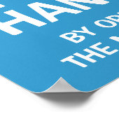 Händezeichnen abwaschen poster (Ecke)