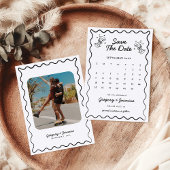 Händezeichnen Whimsical Quirky Foto Hochzeit Save The Date