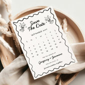Händezeichnen Whimsical Quirky Foto Hochzeit Save The Date