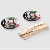 Handfächer für Foto in Schwarz und Weiß (Non-assembled)