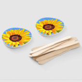 Handfächer mit gelben Sonnenblumen (Non-assembled)