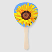 Handfächer mit gelben Sonnenblumen (Vorderseite)