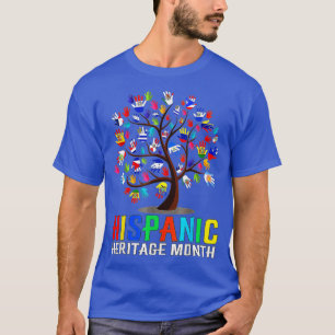 Handfahne Root Latino National Hispanic Herit T-Shirt