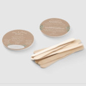 Handfan für benutzerdefinierte Hochzeitprogramme Fächer (Non-assembled)