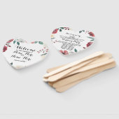 Handfan Hochzeitroter Blumenblätter Fächer (Non-assembled)